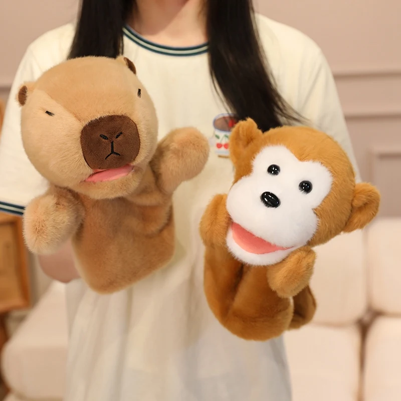 ตุ๊กตาสัตว์ Toy Story รูปการ์ตูนตุ๊กตาของเล่นตุ๊กตา Shark เด็กตกแต่ง Raccoon หมู Capybara หุ่นนิ้วมือ