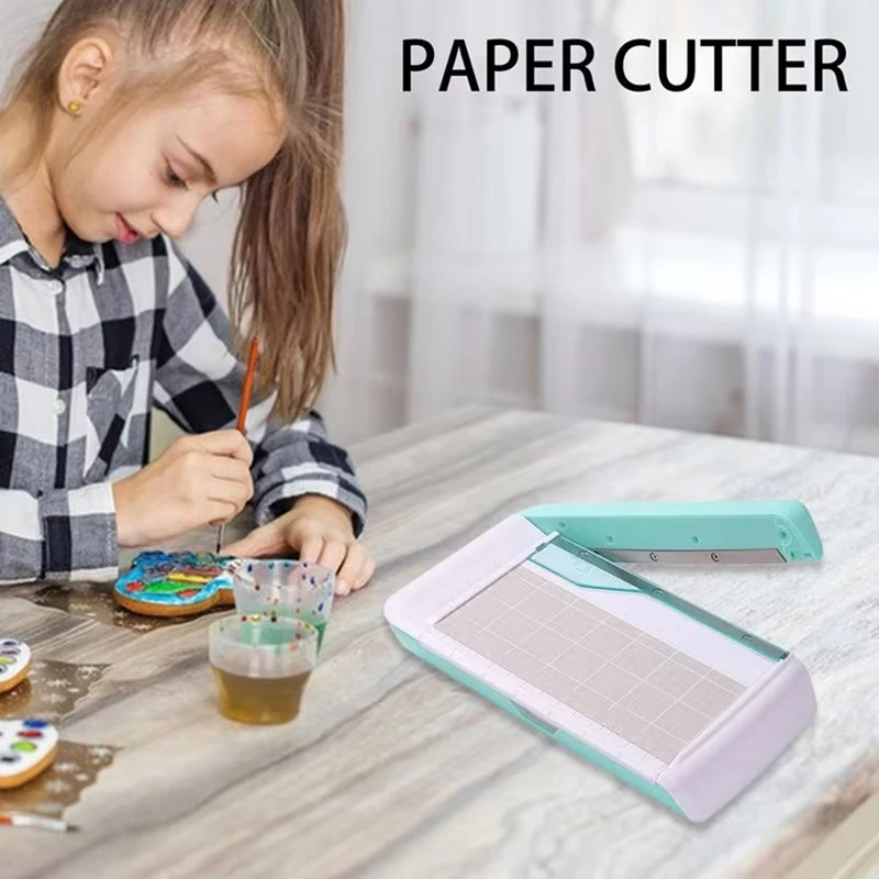 Craft Paper Cutter Compact Paper Trimmer Scrapbooking Craft Non Slip Paper Slicer Versatile Crafting Paper Cutter Tool-AT81