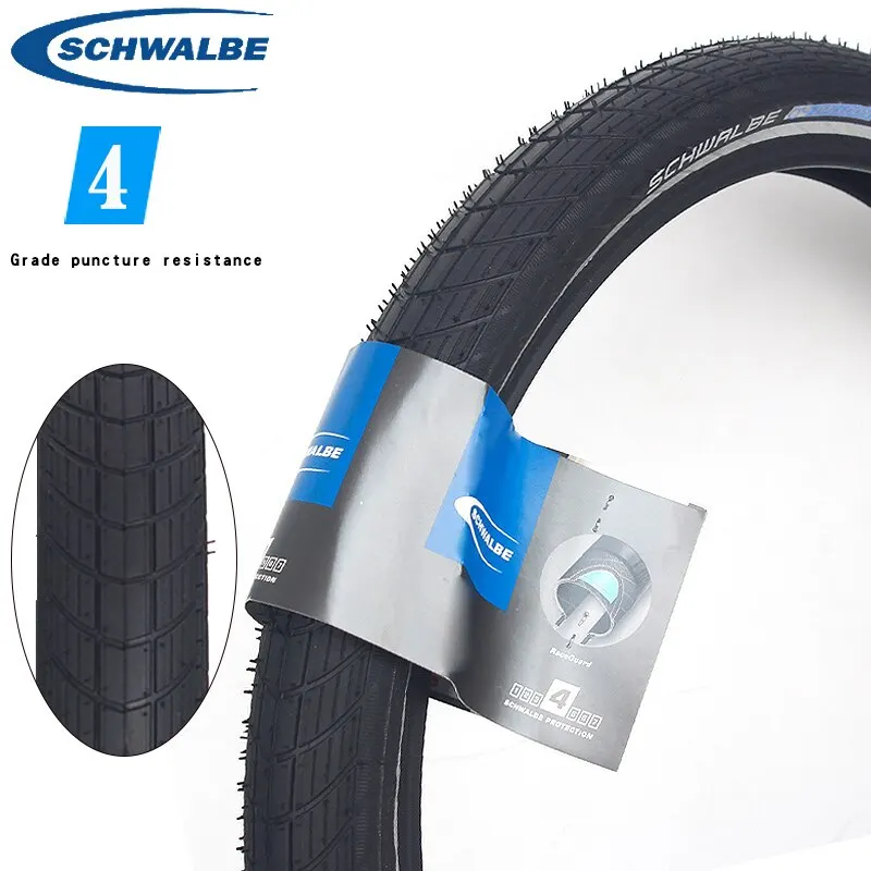 Schwalbe City Bike Tire 12 14 16 18 20 24 26 28 Inch Steel Tire 2.00 2.15 BIG APPLE Wheel Balanced Bore