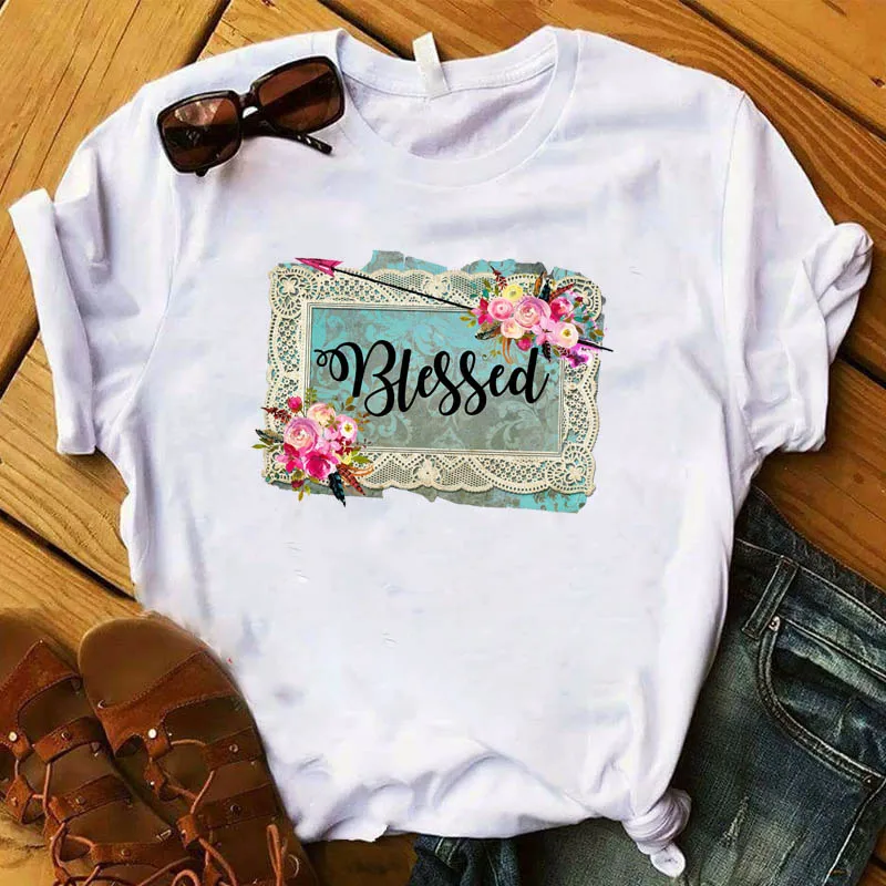 Kobiety T kobiet fala plaża Camper lato Palm Tree drukuj Top Tshirt ładne Camisas Mujer koszulka graficzna damska ładna koszulka