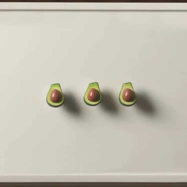 Avocado Handles, 3D Realistic Drawer Handles, Lemon and Durian Decorative Cabinet Knobs