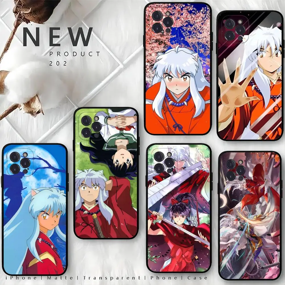 Inuyasha Anime Phone Case For iPhone 15 14 13 12 Mini 11 Pro XS Max X XR SE 6 7 8 Plus Soft Silicone Cover