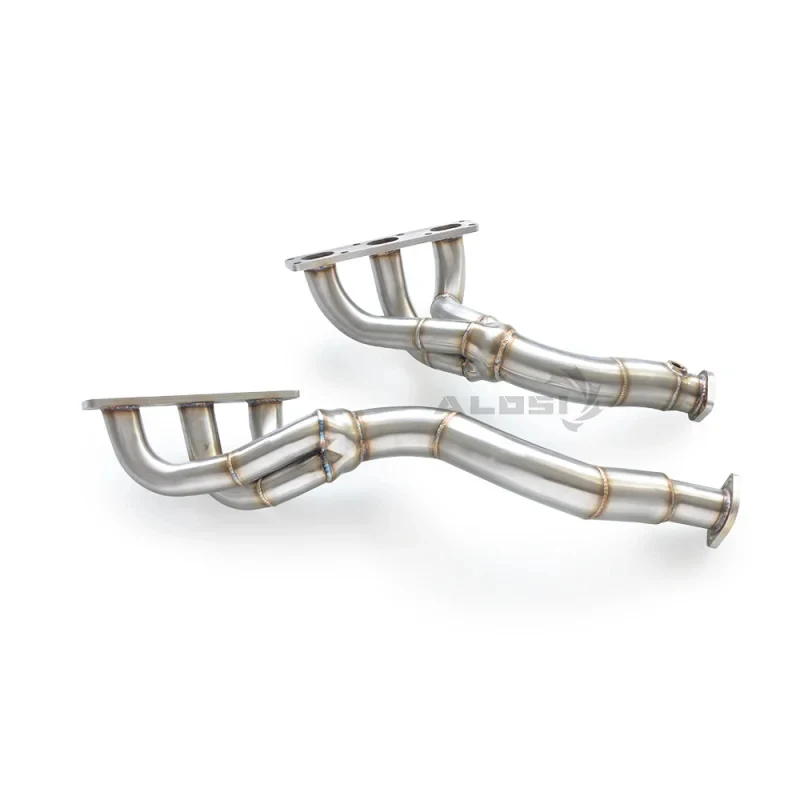 Picture 3: Suitable high-end exhaust manifold BMW5 E39 M54 3.0 1995-2002 Stainless steel performance exhaust pipe Catless downpipe