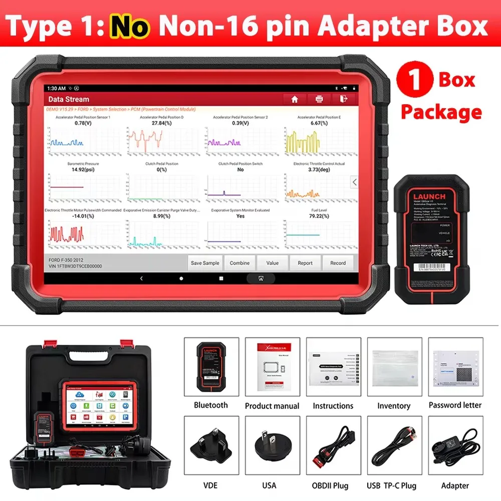 LAUNCH X431 PRO3S+ V5.0 OBD2 Scanner ECU Codering Bidirectioneel Alle Systemen Auto Diagnose Tool Alle Service CANFD FCA DOIP
