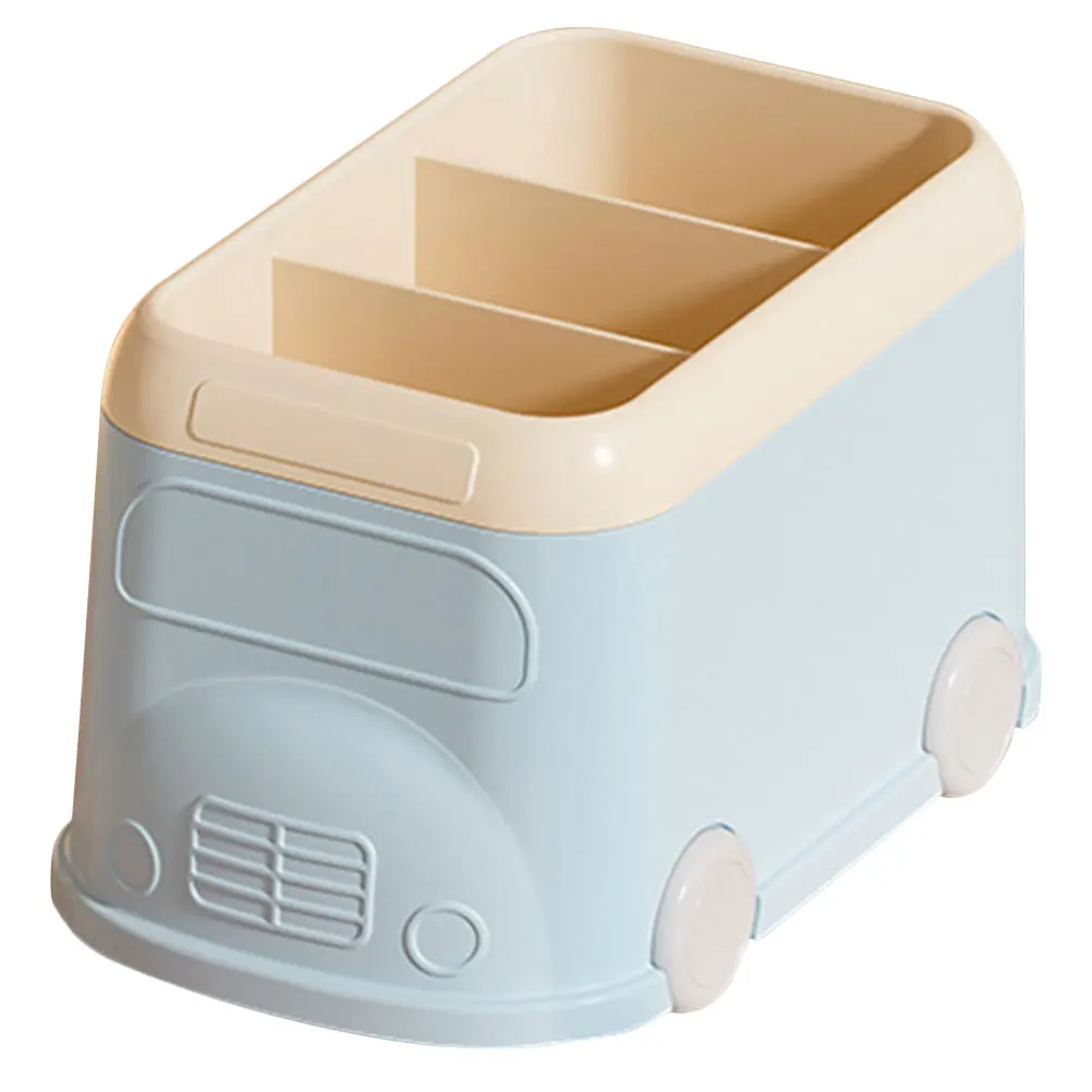 

Multi-Grid Plastic Desk Organizer for Pens Pencils and Makeup Essentials Home Office Stationery Storage Box Desk Pencil Holder