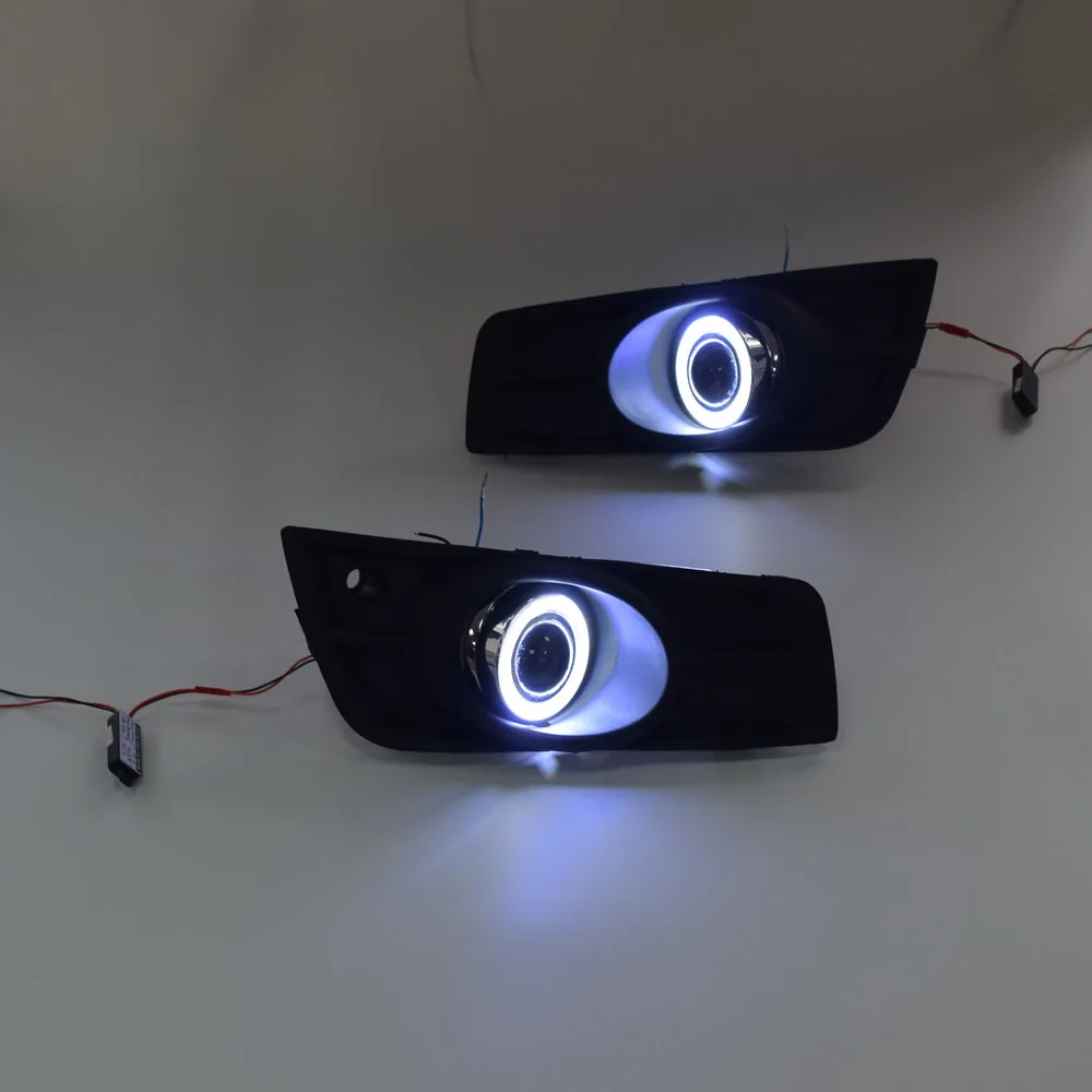 مصباح LED DRL يعمل بالنهار ، مصباح ضباب ، مصابيح تشغيل السيارة بعيون ملاك ، شيفروليه كروز-، 12 فولت