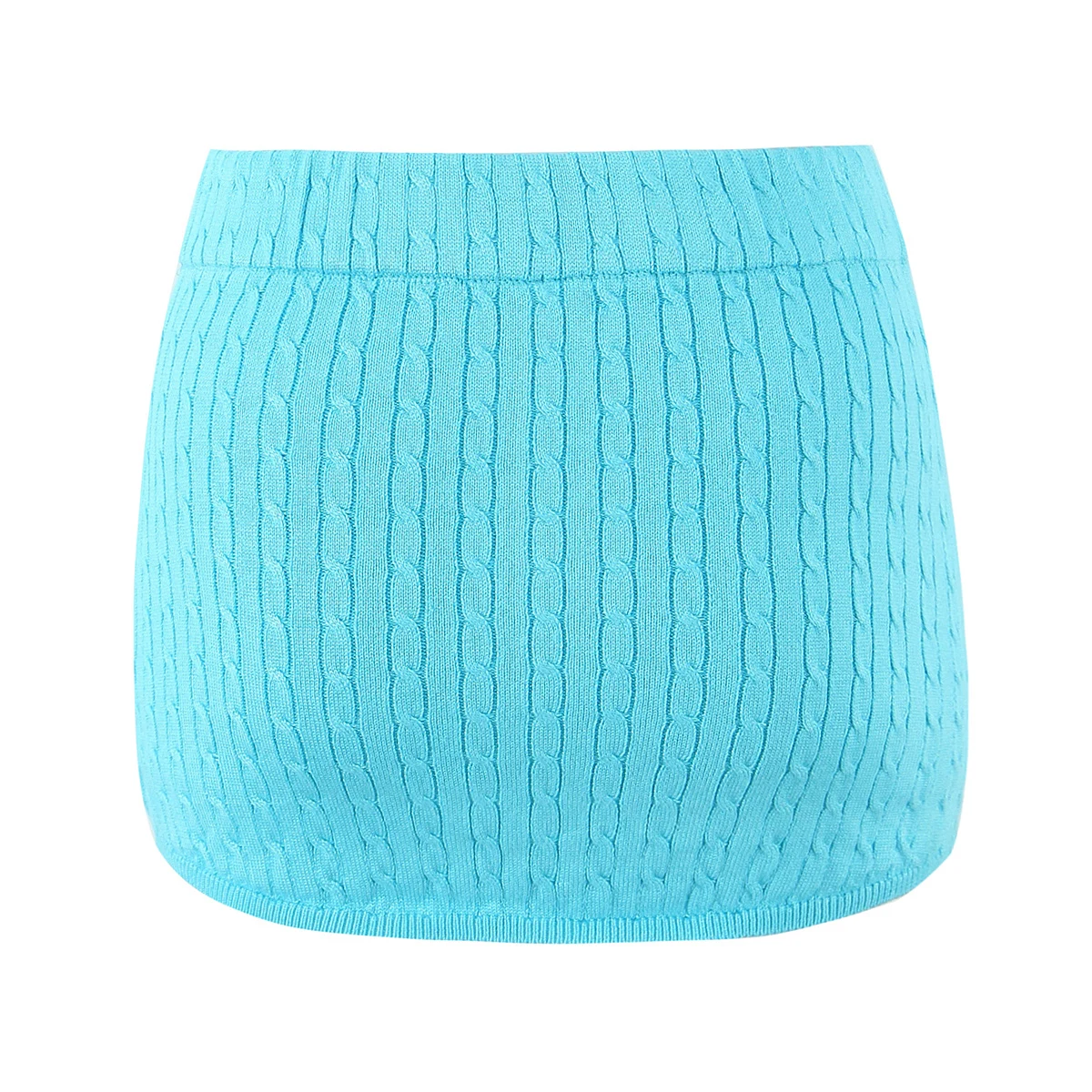 6 colores 2025 Minifaldas de punto con forro de costilla torcida de cintura baja elástica sexi para mujer faldas ajustadas a las caderas con forro de pantalones cortos