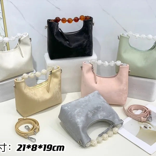 

High-end Retro First-layer Vegetable Tanned Cowhide Pillow Bag Crossbody Bag Women's Genuine Leather Versatile Shoulder Bag