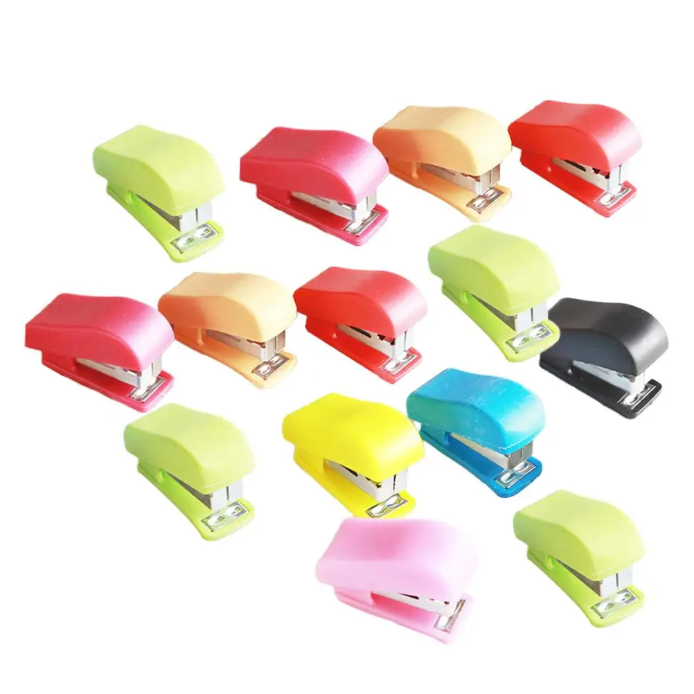 

24 Pcs Mini Stapler Desk Accessories Heavy Duty Office Staples Desktop Pocket Student