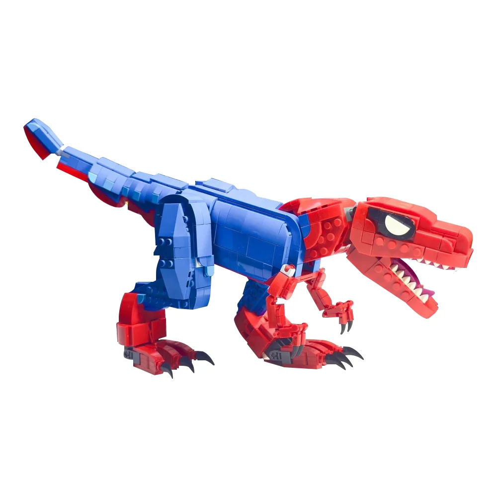 

MOC-233810 Spider Rex Building Blocks Model Jurassic Mutated Dinosaur Bricks Assembly Educational Toys Kids DIY Birthday Gifts