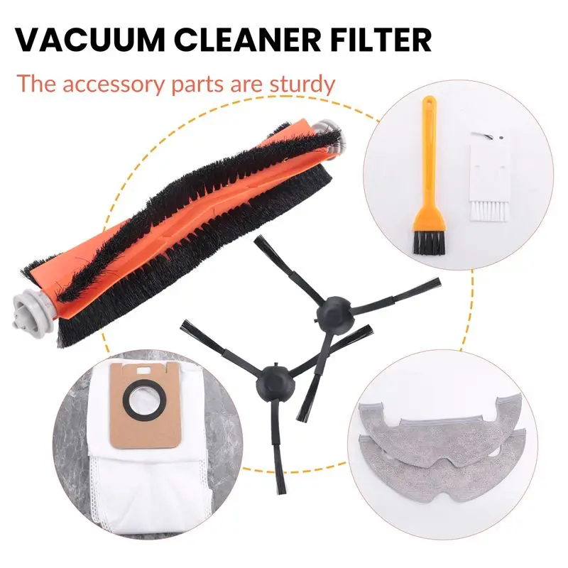 A55F-For Dream BOT Z10 Pro L10 Plus Vacuum Cleaner Main Brush Filter Side Brush Mop Cloth Dust Bag Accessories Replacement