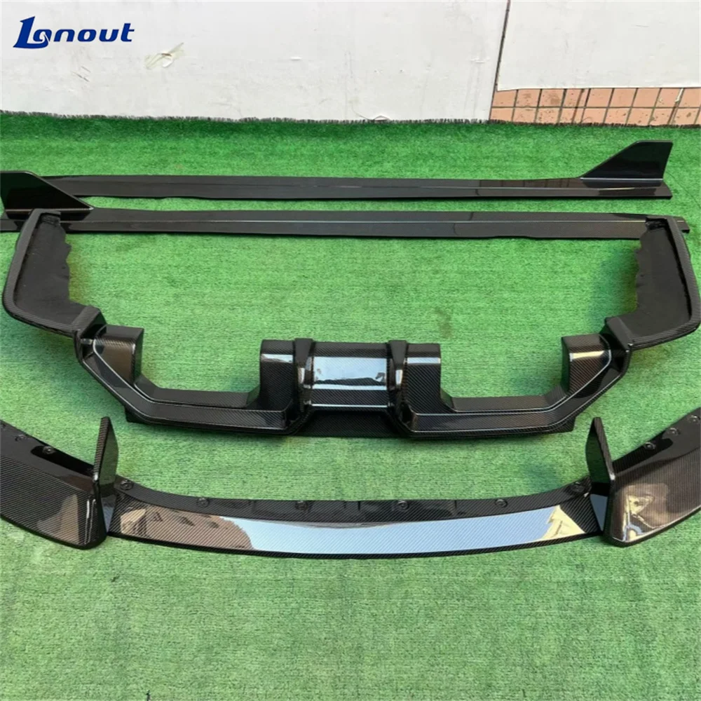 Suitable for M2 G87 Modified AD Style 3k High-quality Dry Carbon Fiber Small Surround Kit Front Lip Side Skirt Rear Diffuser