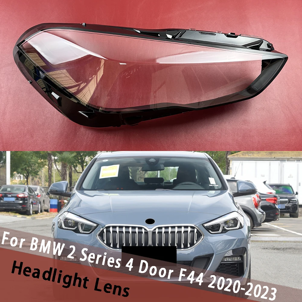 

For BMW 2 Series 4 Door F44 2020-2023 Headlamp Cover Transparent Lampshade Shade Clear Lampcover Headlight Shell Plexiglass