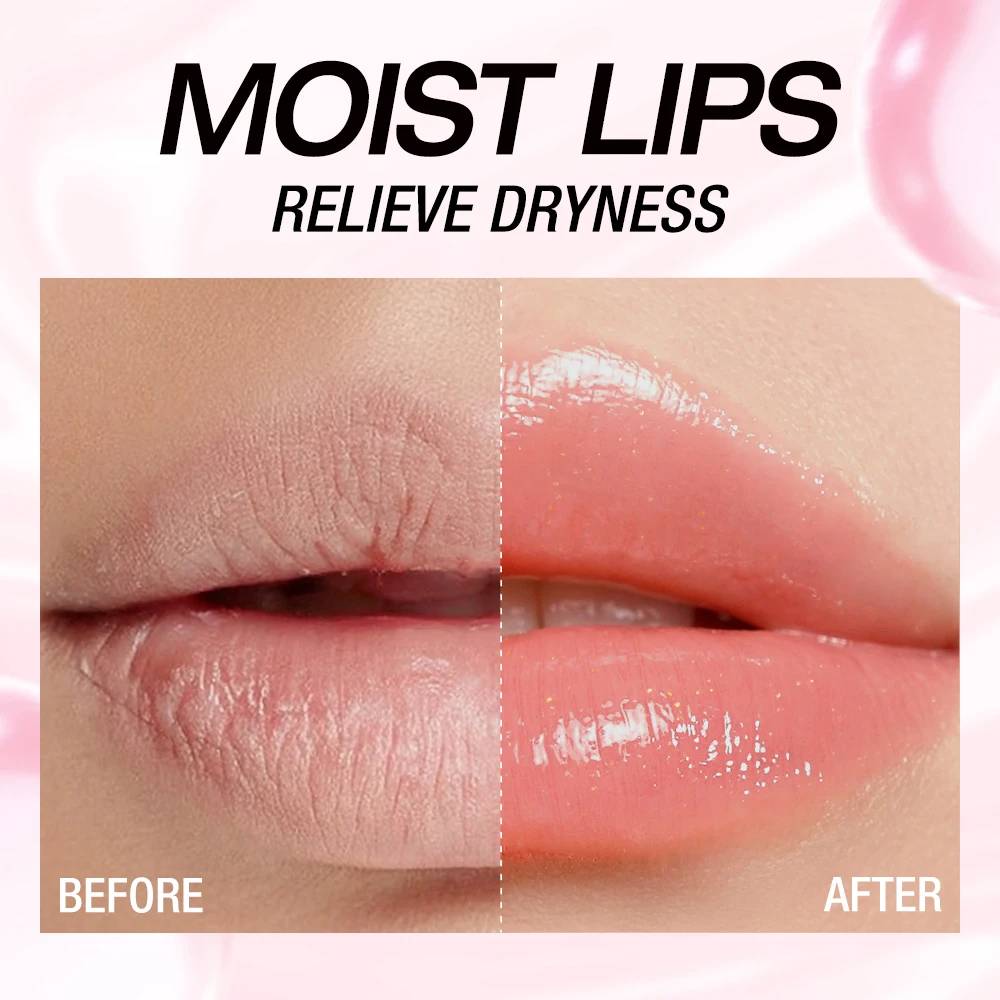 O.TWO.O Batom que muda de cor Lip Blam Transferproof de longa duração, não pegajoso, hidratante, brilho brilhante, 3 em 1, maquiagem de brilho labial