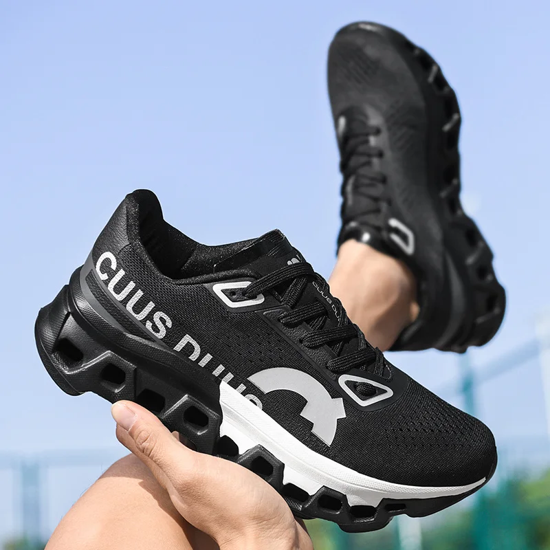 

Men's Running Shoes Breathable Mesh Luxury shoes Off-road Shoes Cushioning Jogging Non-Slip Outdoor Couple Trainer Race Sneakers