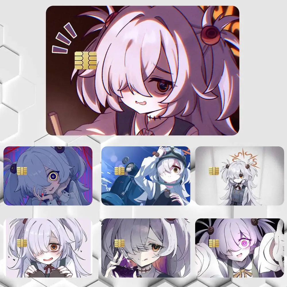 Itagaki Kanoe Blue Archive   Sticker Film Tape Skin for Credit Card Debit Card Waterproof Stickers Cartoon