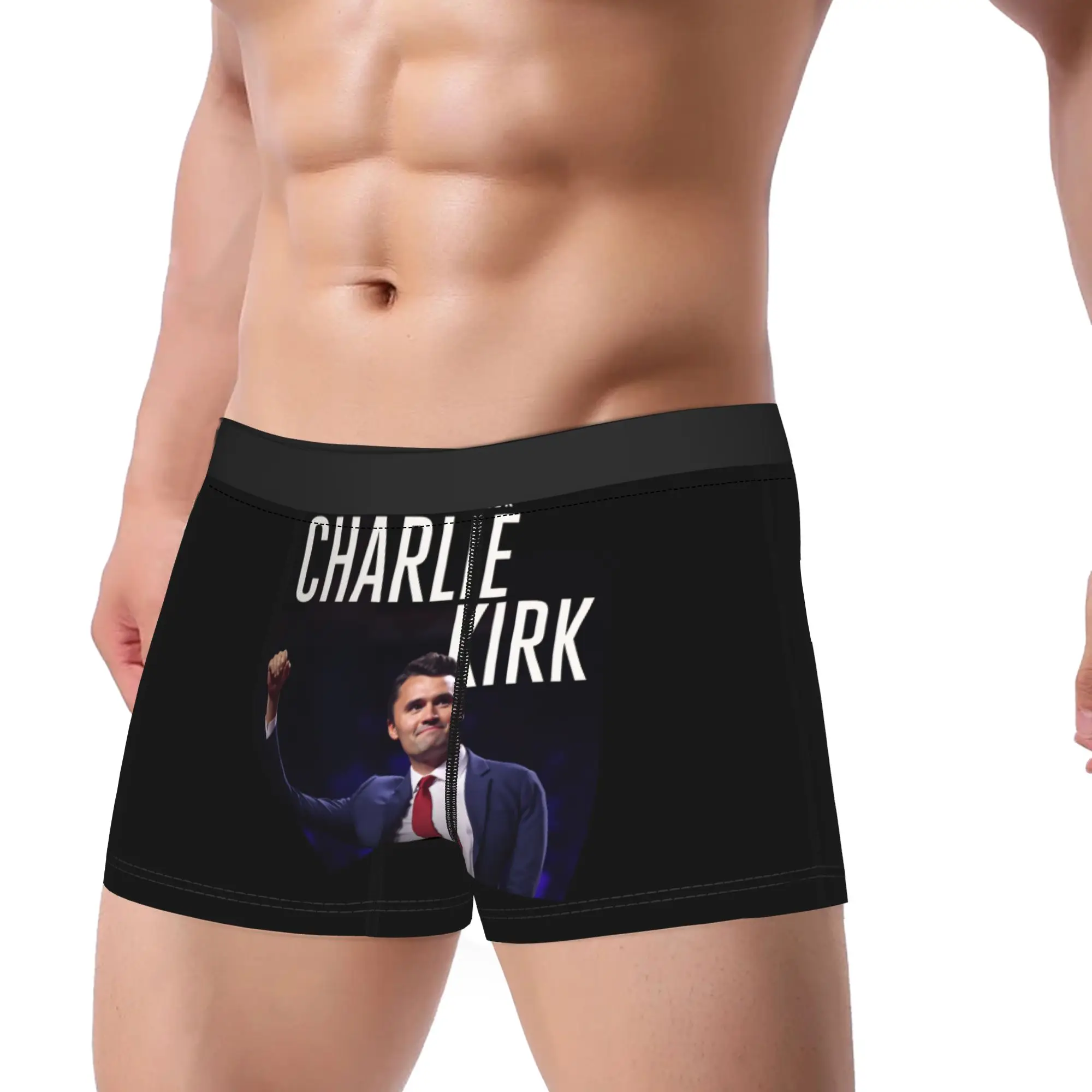 Rest in Peace Charlie Kirk Legends Boxer Brief  Underwear Trenky Male Breathable Trunk Custom DIY Large Size Underpants