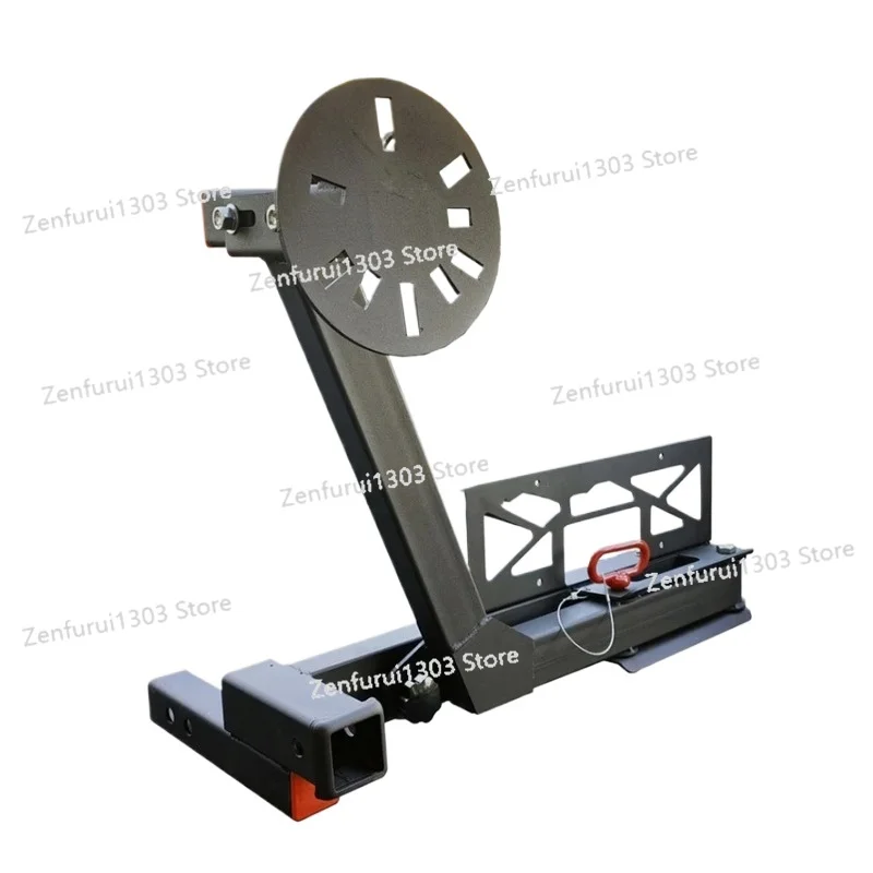 

Universal Spare Tire Rack Carrying Bracket Trolley Trailer Bar Square Mouth Installation Foldable and Pull-out
