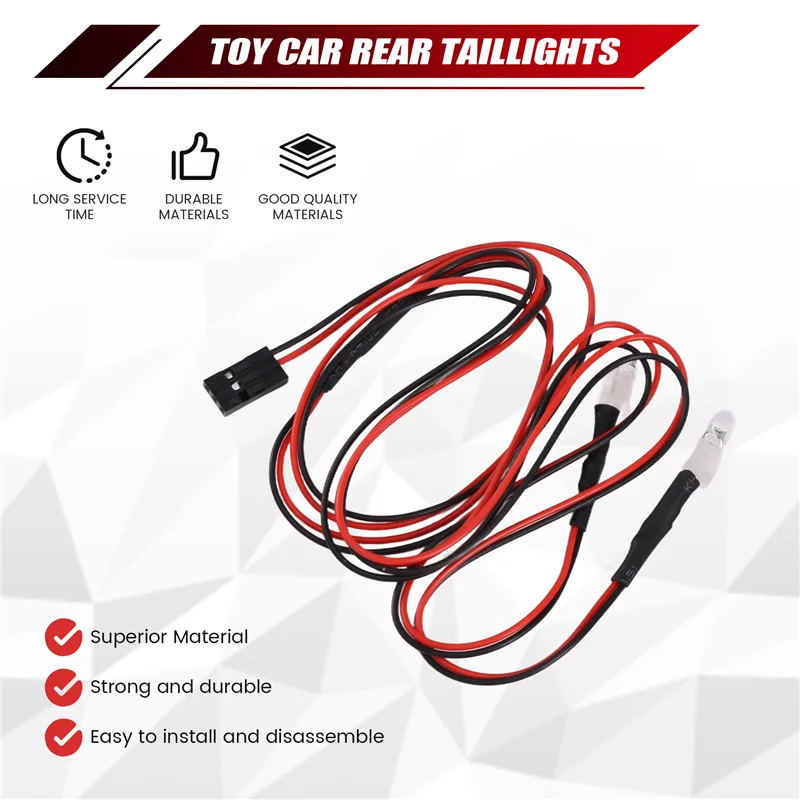 ABUM-2 LED Light Rear Light Car Tail Light For WPL C14 C24 B14 B24 B16 B36 Q60 Q61 Q62 Q63 Q64 Q65 RC Truck