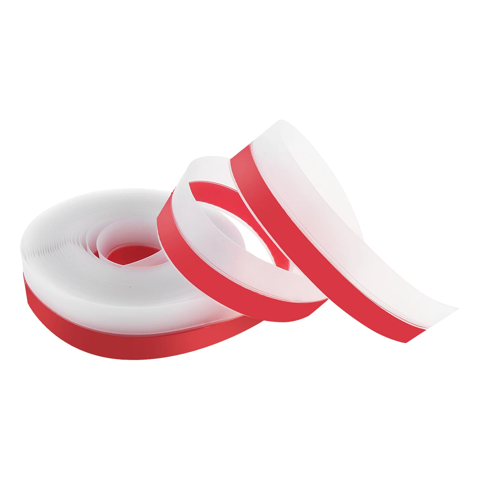 25mm / 35mm Transparent Door Seal Strip Tape for Doors and Window Gaps / Shower Glass Gaps with Red Backing