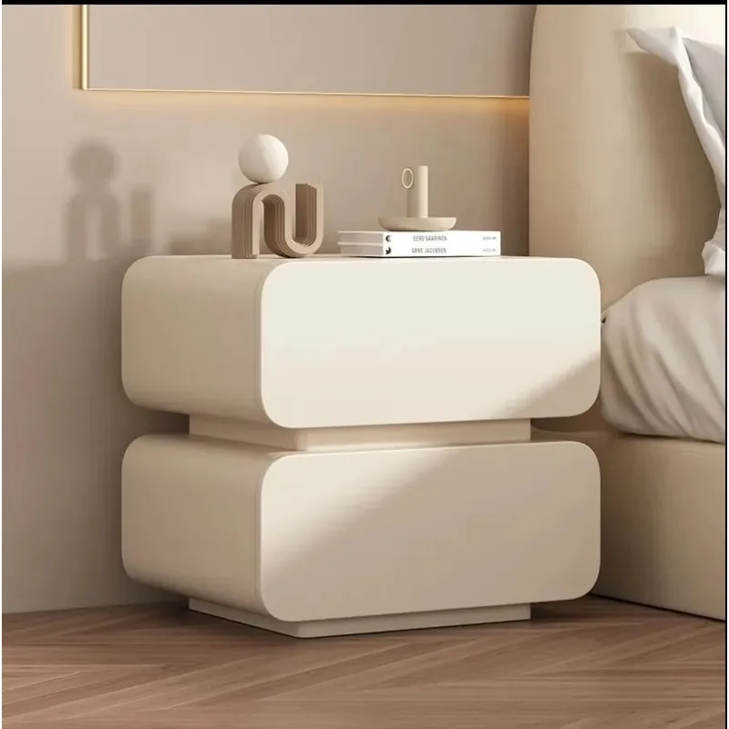 Bedside table Simple modern solid wood bedside storage cabinet Bedroom small bedside table