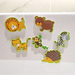 Baby Bath Toys Games Soft EVA Paste Early Educational DIY Puzzles Animal Sticker Bathroom Water Toys for 0 12 Months 1 Years