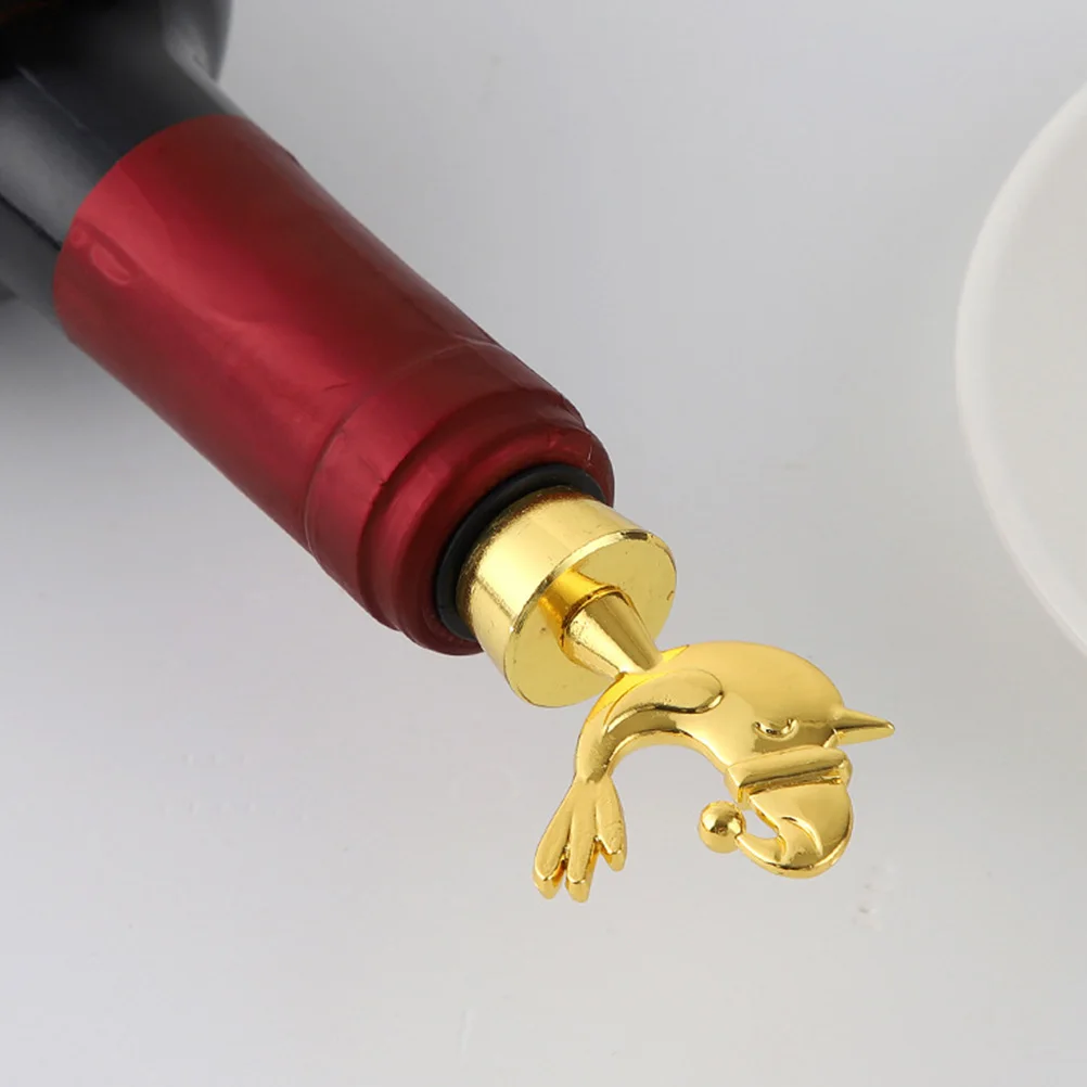 

4Pcs Holiday Wine Bottle Stoppers Decorative Christmas Theme Plug Reusable Beverage Seal for Party Accessories Home Kitchen