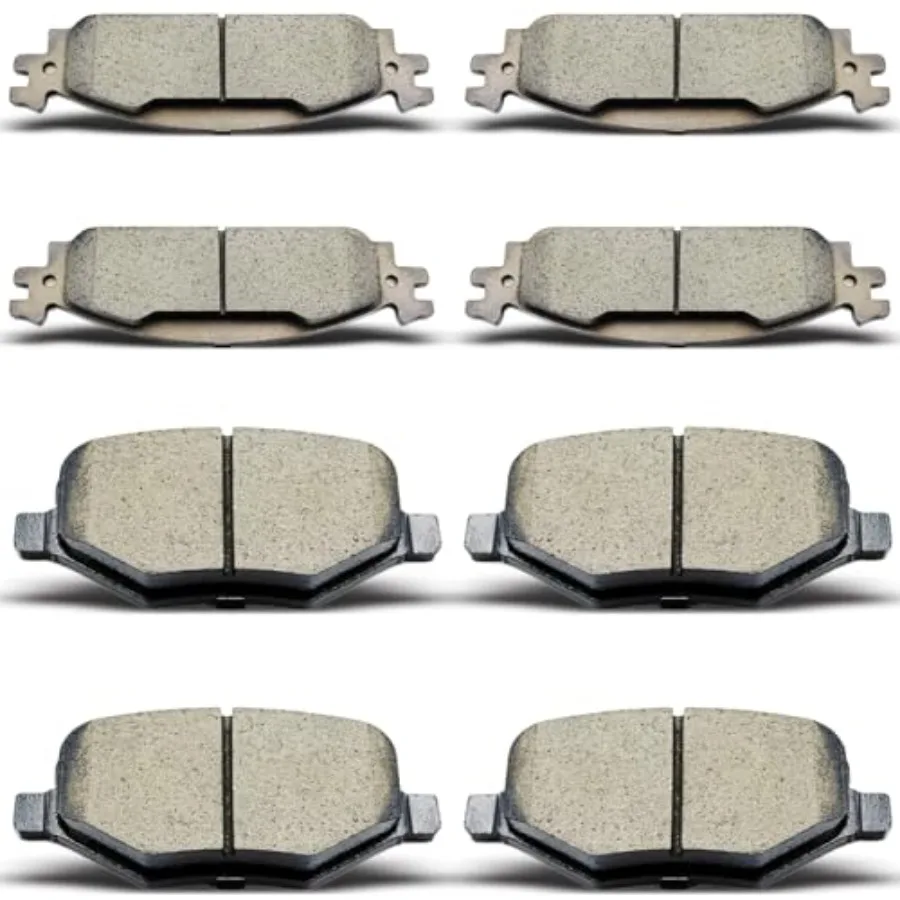 

D1508 D1377 Front Rear Ceramic Brake Pads Set for 2011-2019 Explorer 2009-2019 Flex 2010-2019 Taurus 2009-2012 Lincoln MKS 2