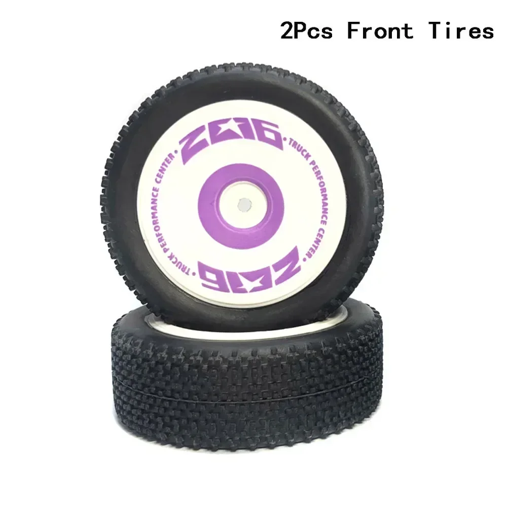 Ruedas de coche RC neumáticos originales para WLtoys 124016 124017 124019 124018 144001 144010   Piezas de mejora de coche con control remoto, neumático de goma