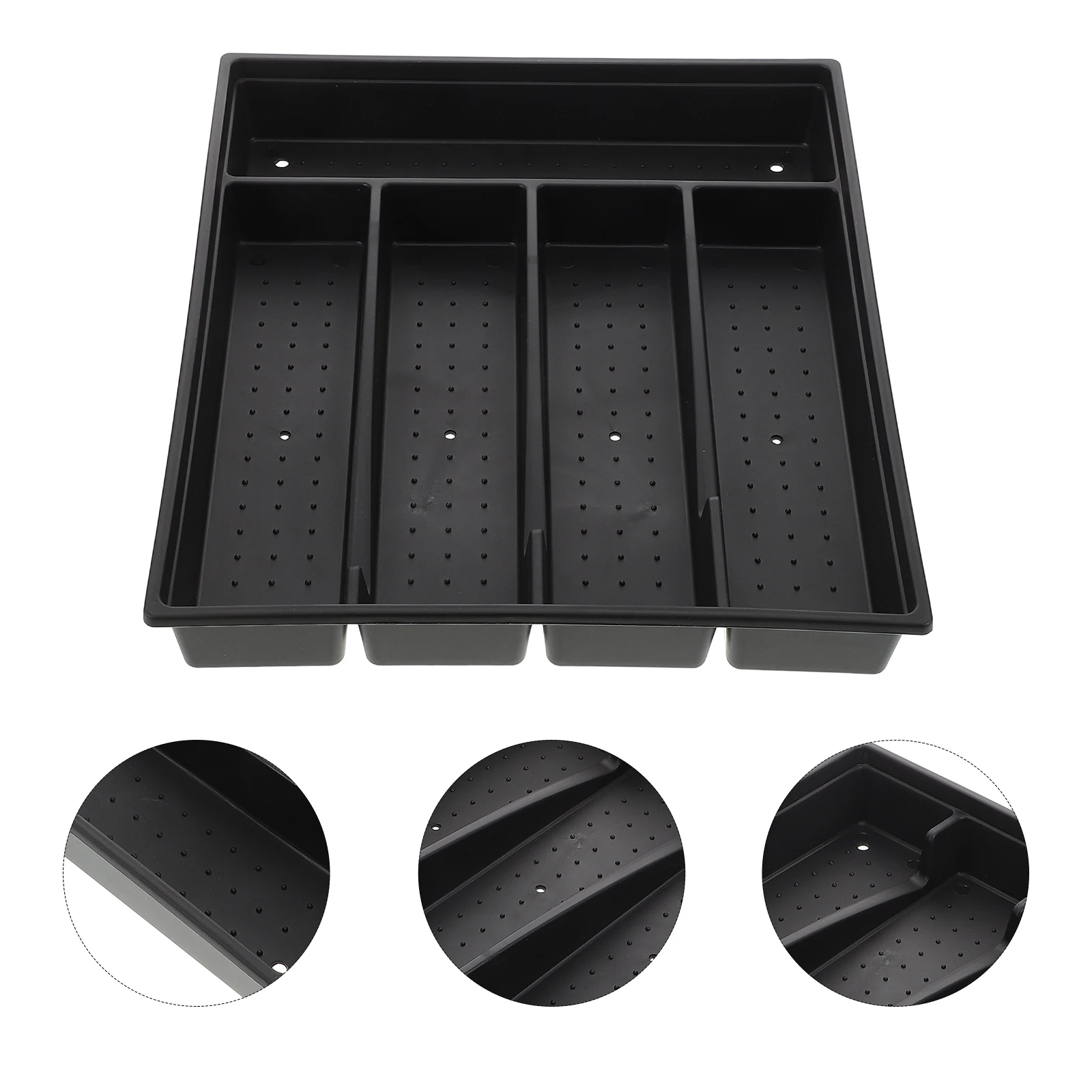 

Large Capacity Cutlery Storage Box Kitchen Utensil Organizer Tray Plastic Chopstick Holder Pp Container For Silverware