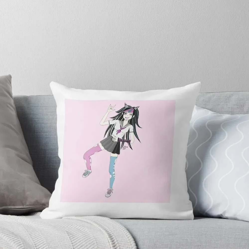 Ibuki Mioda the Ultimate Cool-Girl Throw Pillow Christmas Pillowcase Pillows Aesthetic sleeping pillows pillow