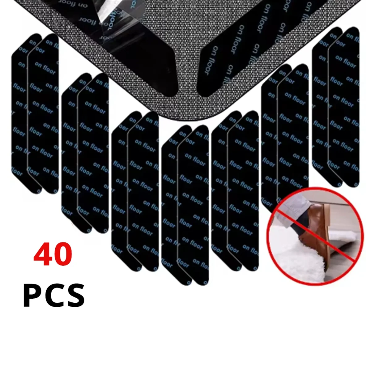 

A002 Нескользящая наклейка для ковров, многоразовая моющаяся анти-подкручивающая нашивка для ковров, фиксированные наклейки, напольный коврик, лента, захват, угловая накладка