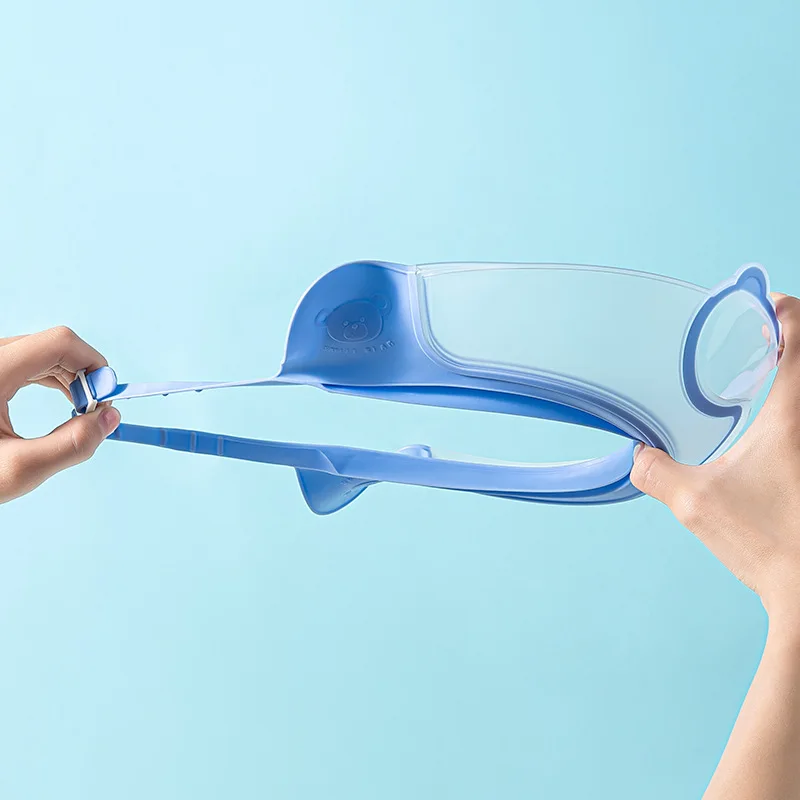 قبعة شامبو الحمام، قبعة بواقٍ للشمس، قبعة استحمام للأطفال قابلة للتعديل، درع قبعة الحمام، واقي الرأس