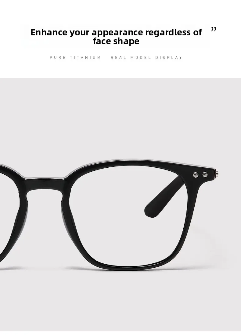 Photochrome Presbyopie-Brille, modische blaues Licht blockierende Brille, große quadratische UV-Schutz-Lesebrille für den Außenbereich – Detail 10