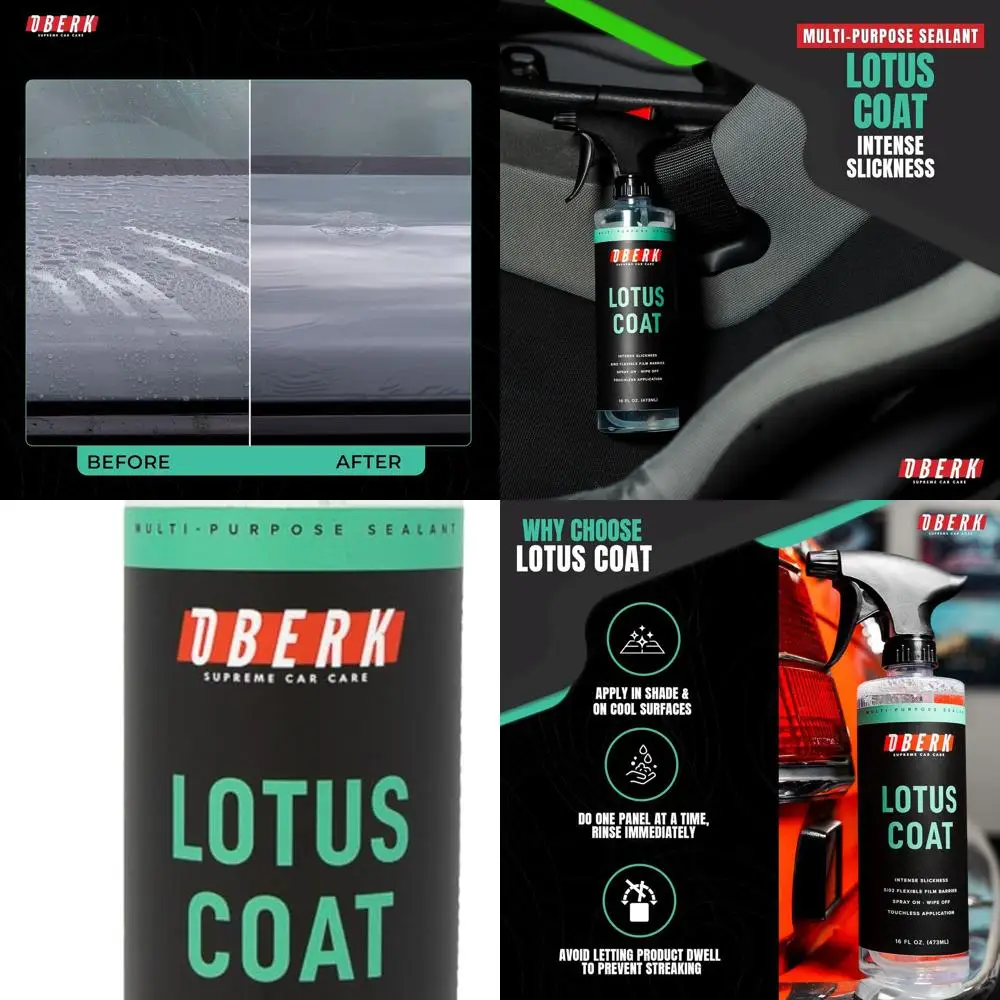

Lotus Coat SiO₂ Spray Sealant – High Gloss Spray for Cars – Touchless or Wipe-On – Protects Paint, Wheels & Glass – Safe for Coa