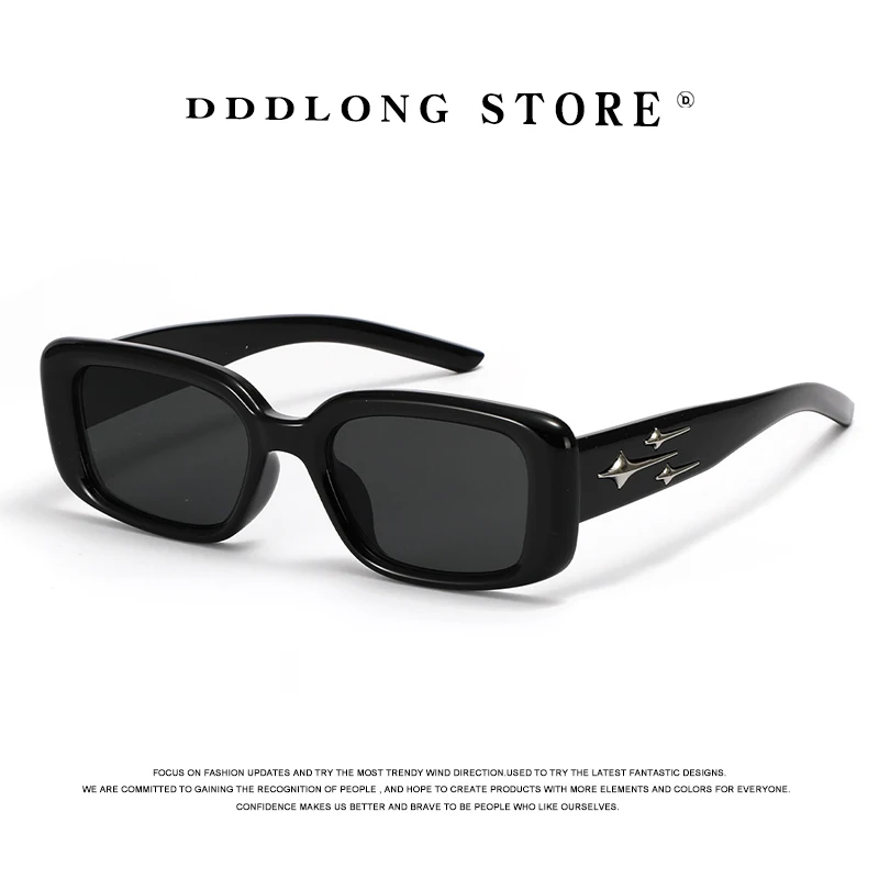 

DDDLONG Retro Fashion Square Sunglasses Women Men Sun Glasses Classic Vintage UV400 Outdoor Shades D330