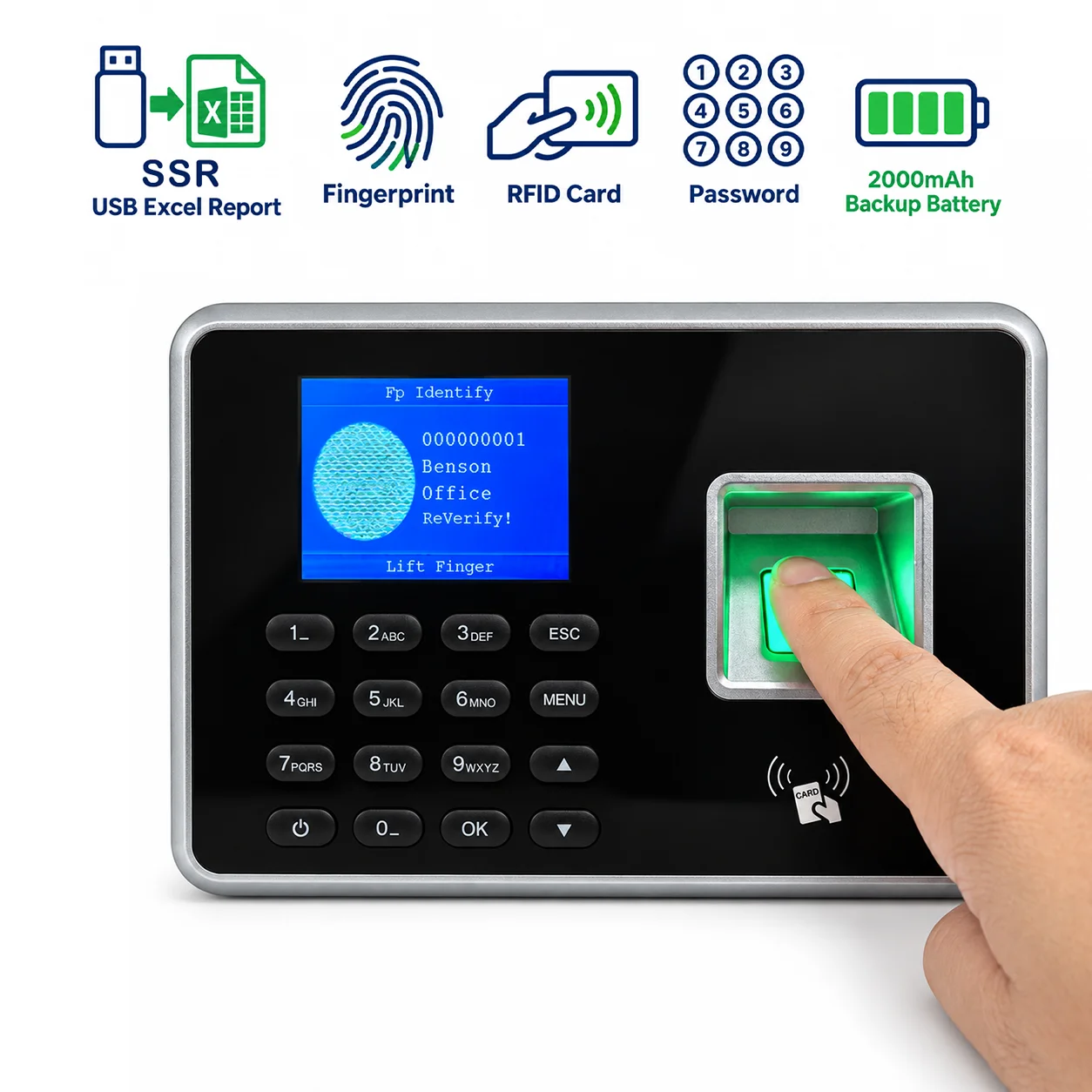dispositivo-di-rilevazione-presenze-con-lettore-di-impronte-digitali-ssr-batteria-di-riserva-da-2000-mah-lettore-di-schede-rfid-password-connessione-usb-generazione-di-report-in-formato-excel-e-funzione-di-registrazione-dei-tempi-di-lavoro-dei-dipendenti