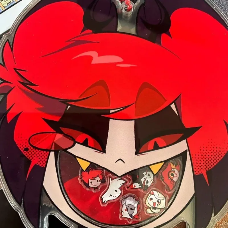 

Акриловый брелок-подвеска Hazbin Hotel: Аластор, Радио-демон, Биг Маус, Шейк. Додзин-брелок-шейкер Hazbin Hotel.