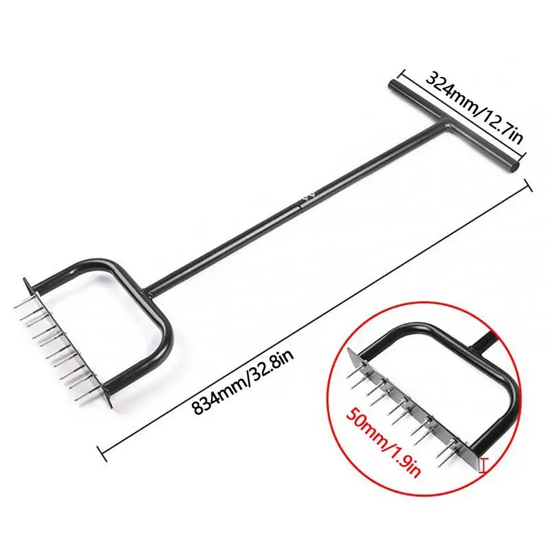 Manual Lawn Aerator Standing Garden Soil Intake Tool Practical Ground Loosening Agricultural Saving-Labor Tool For Lawn Garden