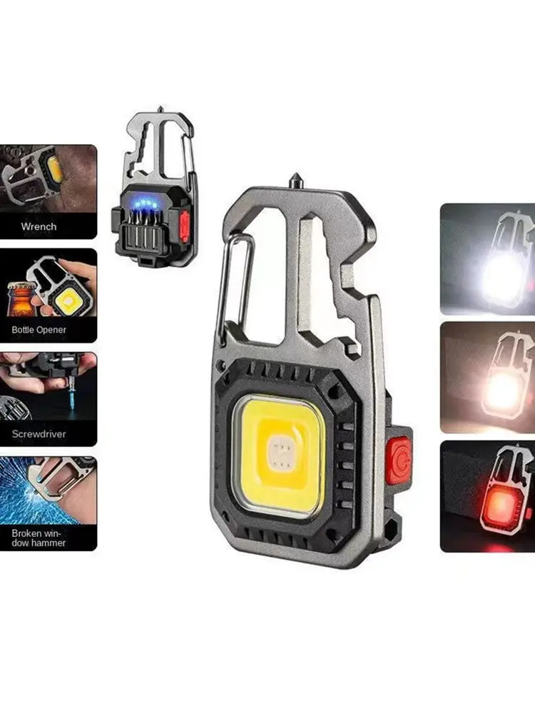 Mini LED Cob leicht zu tragen 800MA Lampen Taschenlampe Arbeit tragbare Notlage für Outdoor-Camping kleinen Licht Korkenzieher