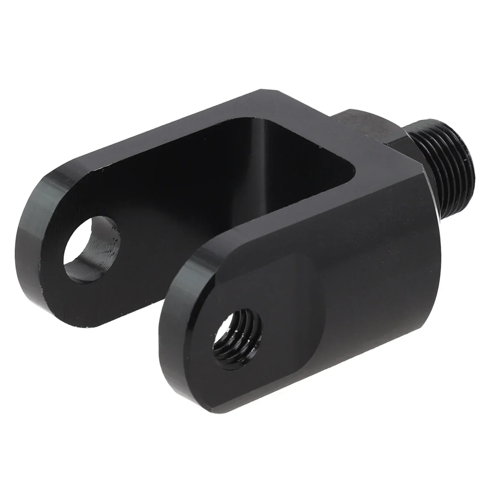 Motorcycle Rear Shock Absorber 27MM Motorcycle Rear Shock Widened Lower Fork Head Round End Adapter Aluminum Alloy Black