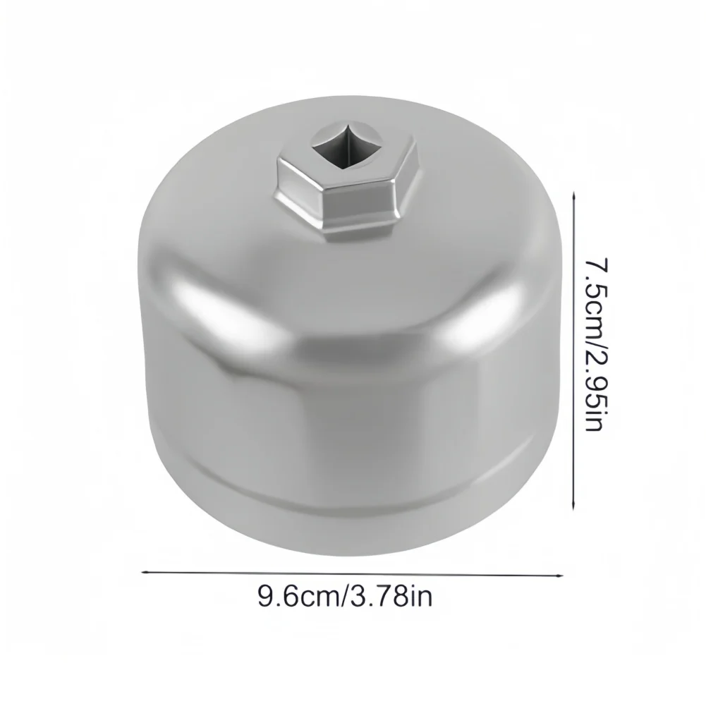 86 mm Aluminum Oil Filter Wrench for BMW and For Volvo Featuring For 16 Flutes for Secure Grip and Torque Control