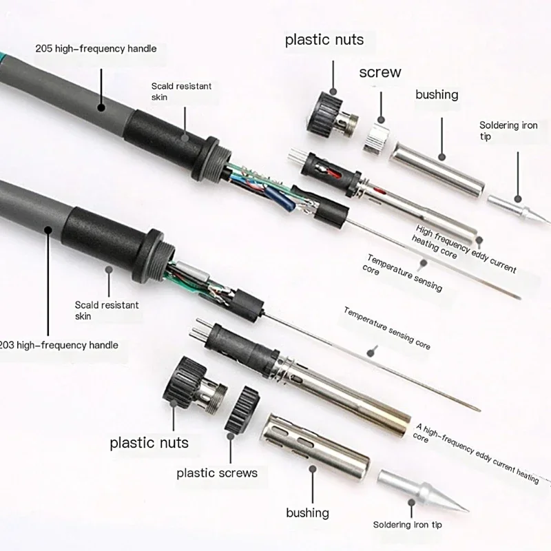 Socket+Nut+Electric Head Soldering Station Iron for 936 Iron Head Cannula Iron Tip Bushing Hand Tool Accessories