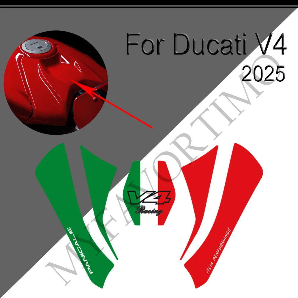 

Motorcycle For Ducati Panigale V4 S V4S Protector Tank Rear Behind Front Fairing Fender Stickers Decals 2025