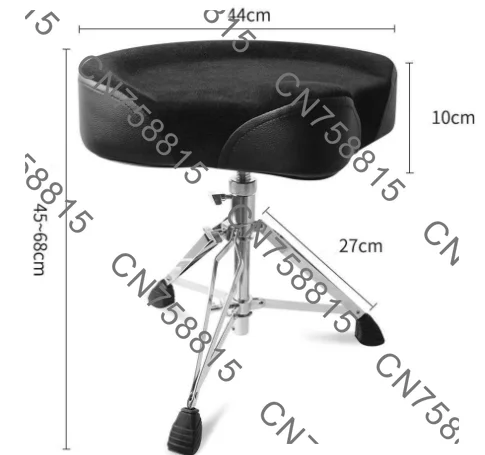 High and low rotating velvet musical instruments，Large saddle screw adjustable drum stool Adult and child models