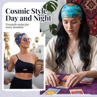 4 Pcs Wide Headbands for Women Non Slip Knotted Headhand Bandana Star Moon Head Bands Hair Wrap Yoga Workout Hair Accessories - Image 4