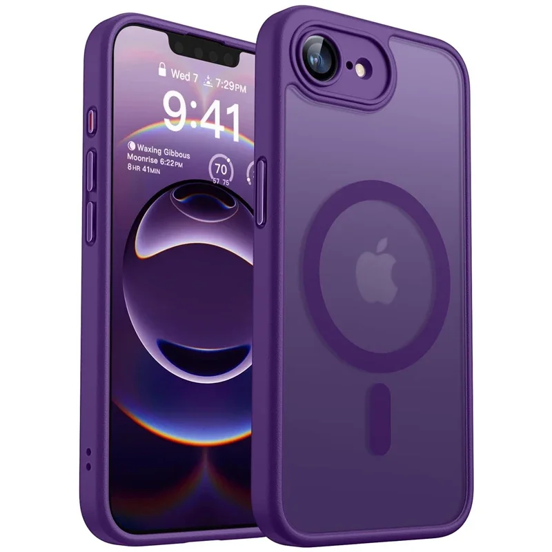 Luxuriöse Matte Hartschale für iPhone 17E 16E 18 17 Air 16 15 14 13 12 11 Pro Max IPhone17E mit Magsafe-Ladefunktion, Durchsichtige Hülle – Detail 13