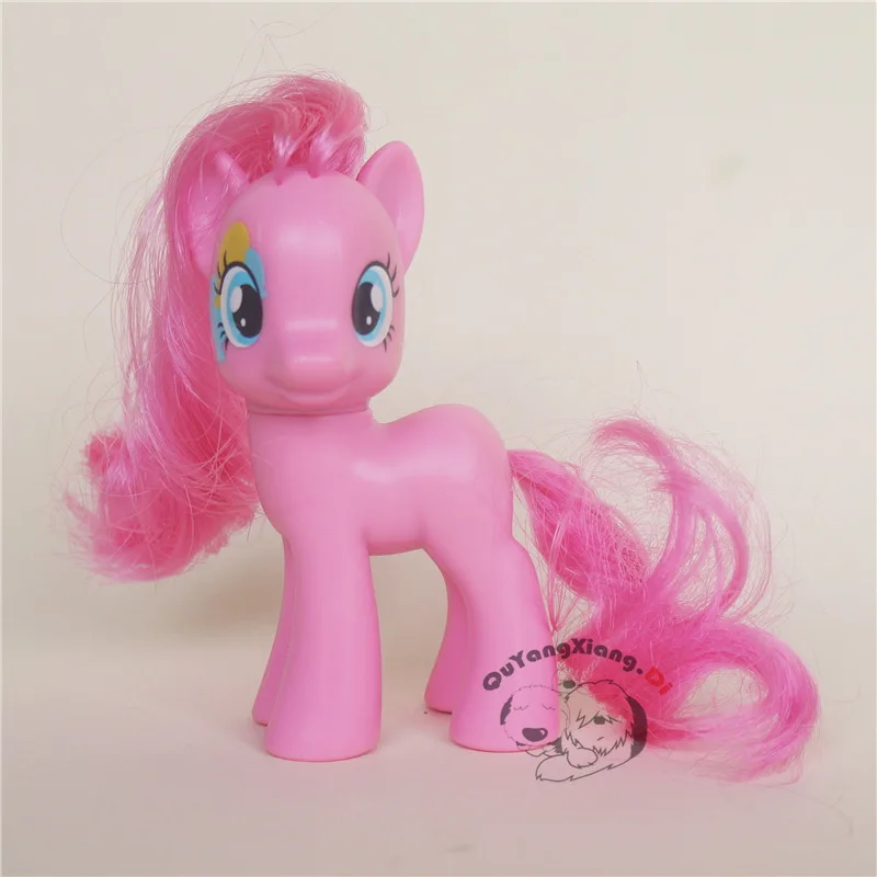 P8-059 Action Figures 8cm Little Cute Horse Model Doll Flower legs Pinkie pie Anime Toys for Children