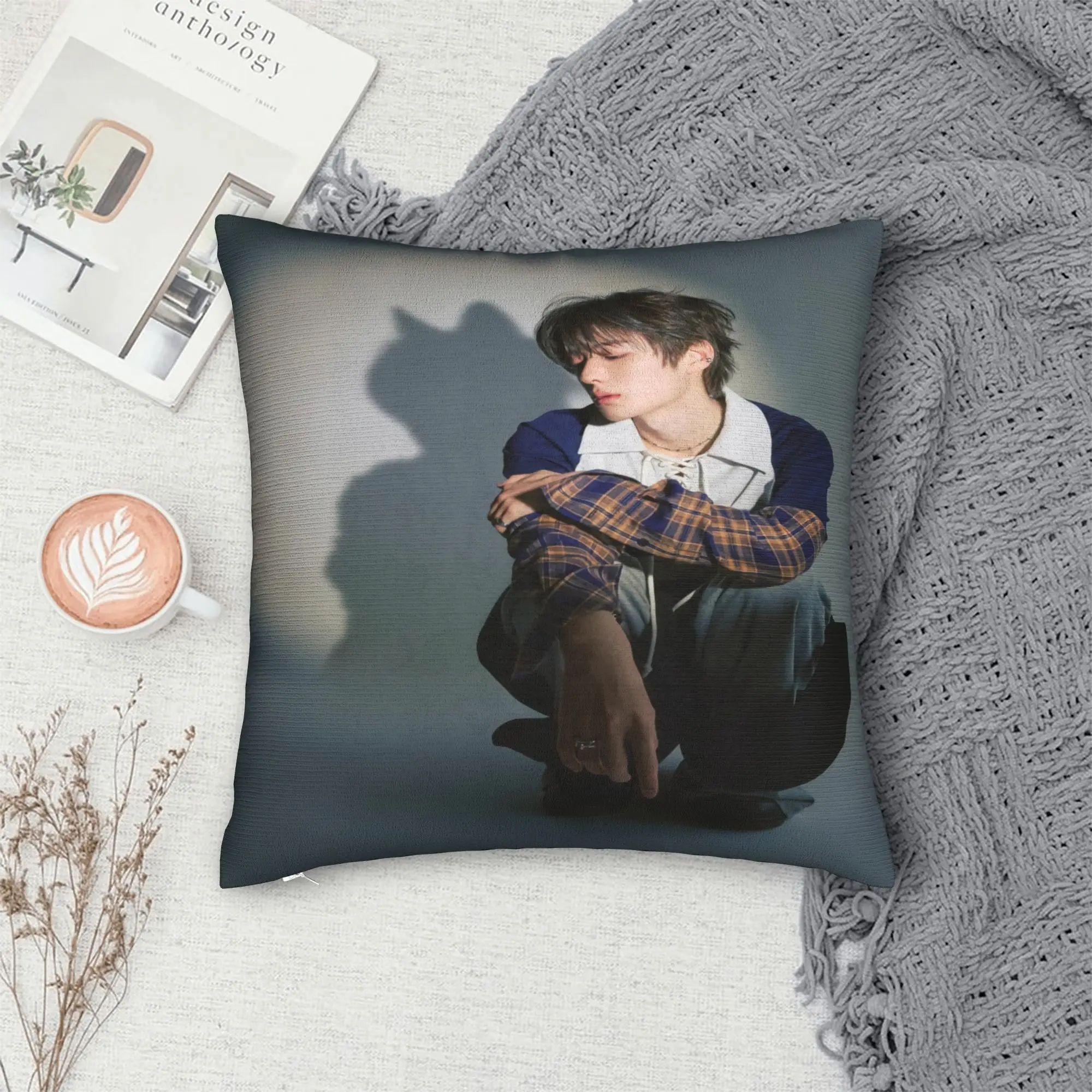 Ald1 Members Pillow Cover  Graphic Cushion Cover Kawaii Pillow Case For Wedding Party Home Decor