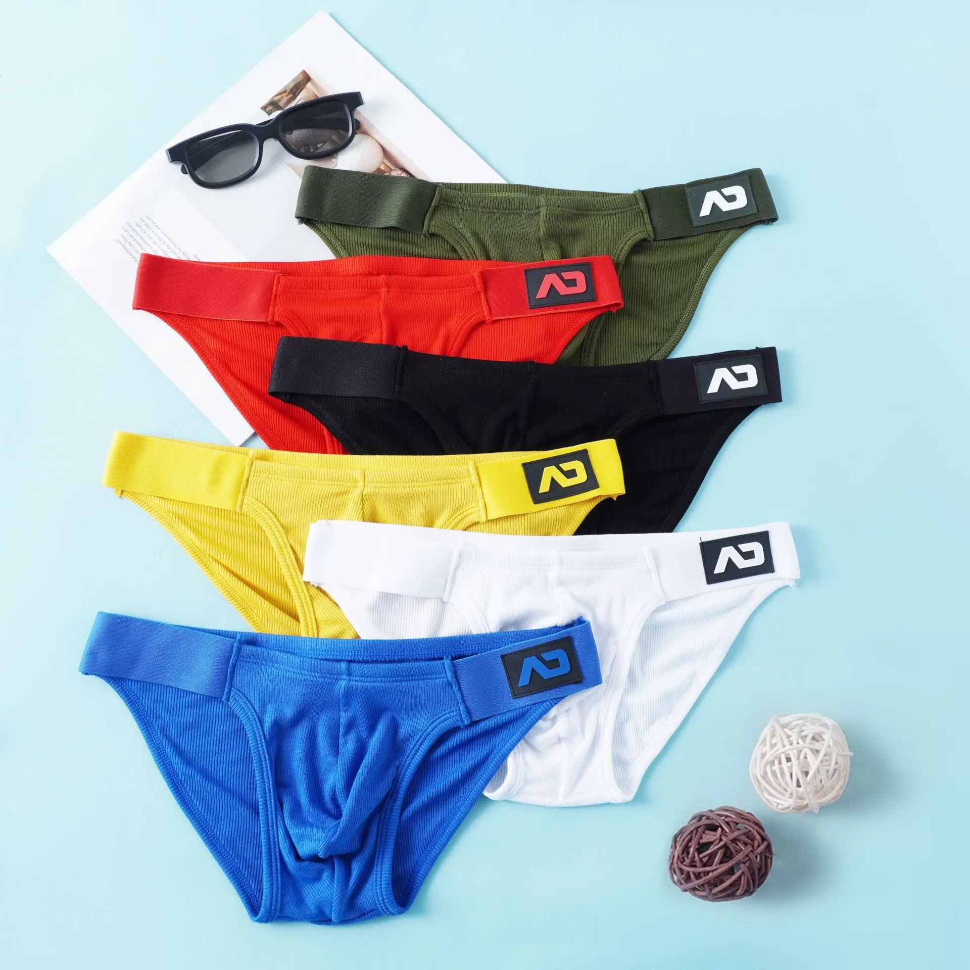 

Men's briefs nylon milk silk comfortable fashion trendy brand boys' underwear AD3-M398